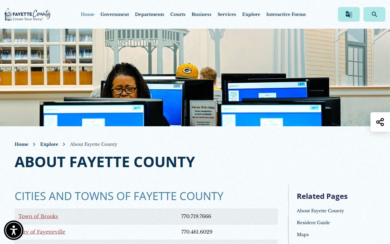 Brooks court docket Fayette County town contact information