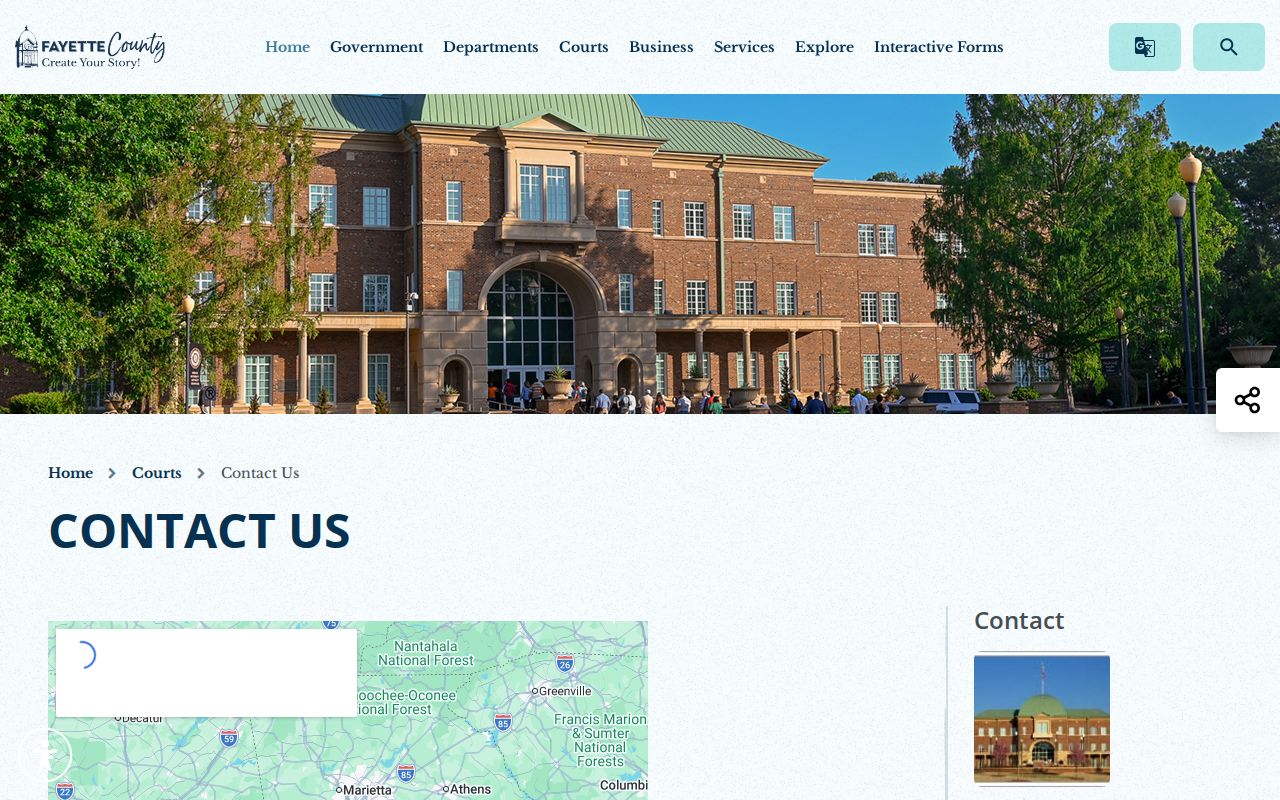 Fayette Justice Center court office contacts