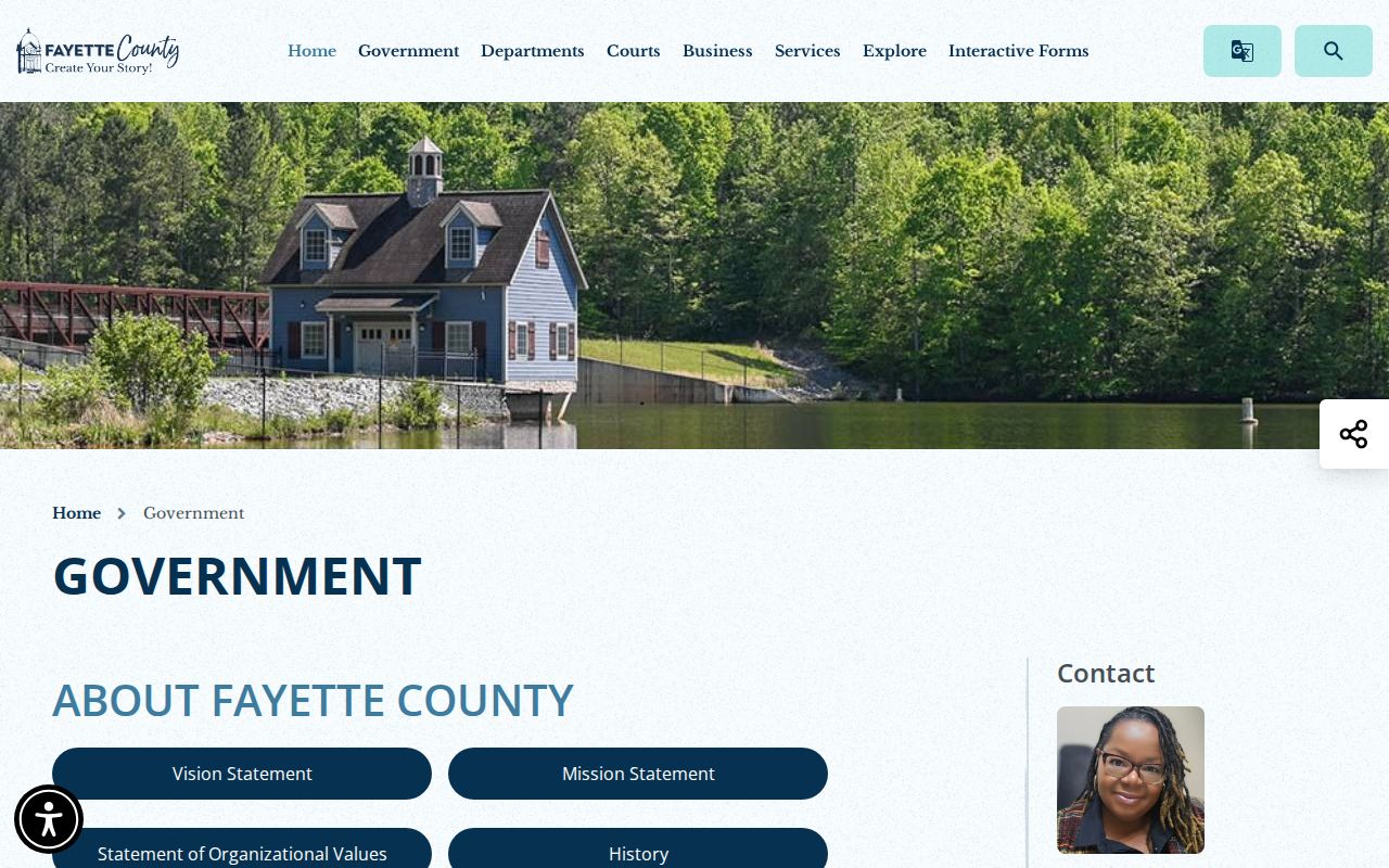 Fayette County government page related to Woolsey court docket routing